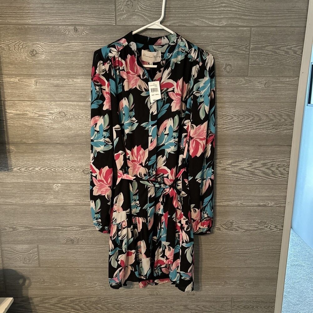 Charles Henry Floral Button Down Sheath Dress Size XS NWT‎
